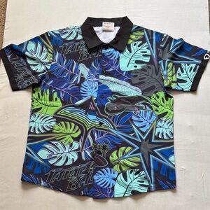 Tampa Bay devil Rays Leaf Print Button-Up Shirt